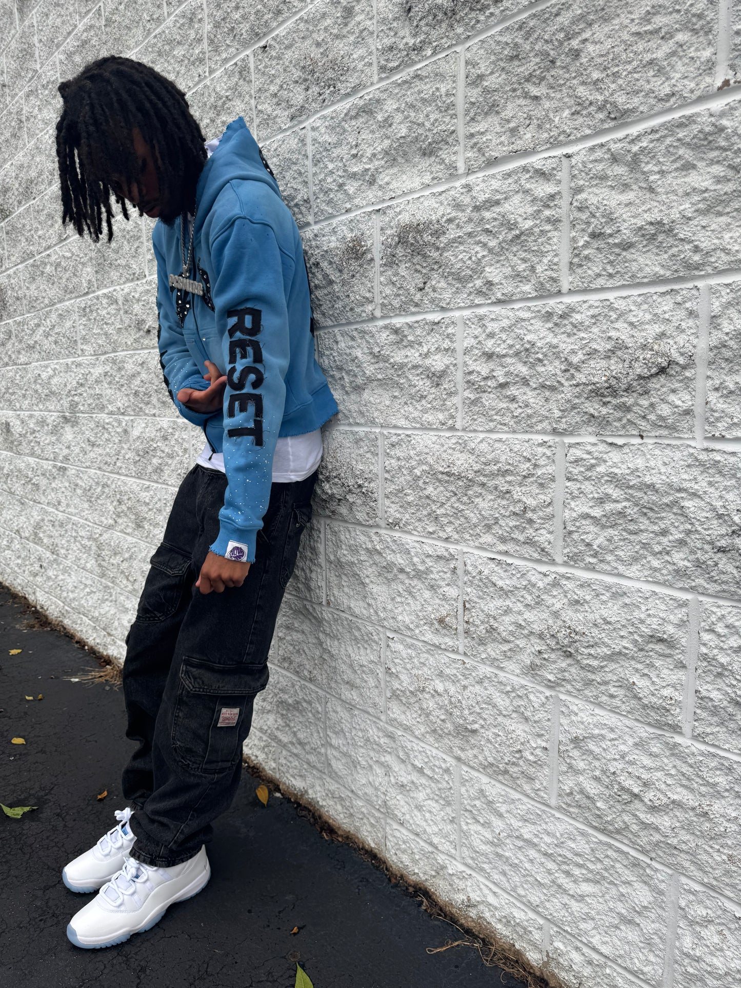 “THE RESET” Zip Up (blue)